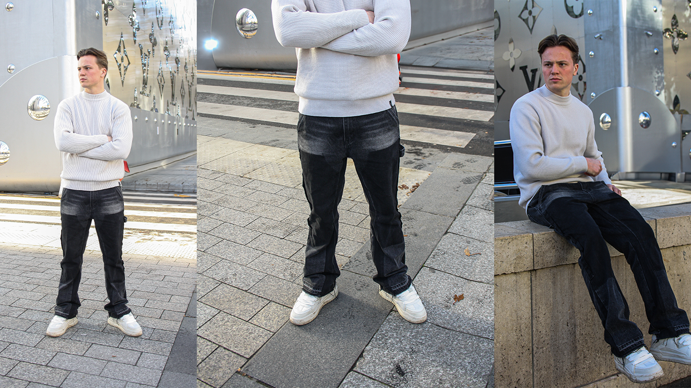 3 photos with billie jeans jeans
