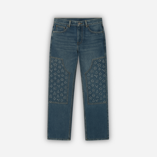 ROYAL FLUSH CARPENTER DENIM JEANS BLUE