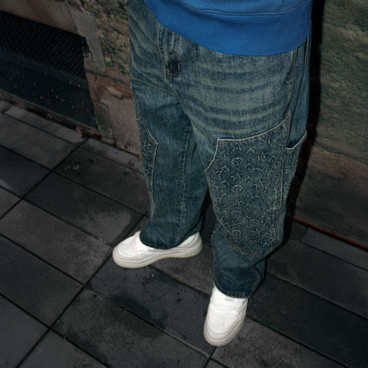 ROYAL FLUSH CARPENTER DENIM JEANS BLUE